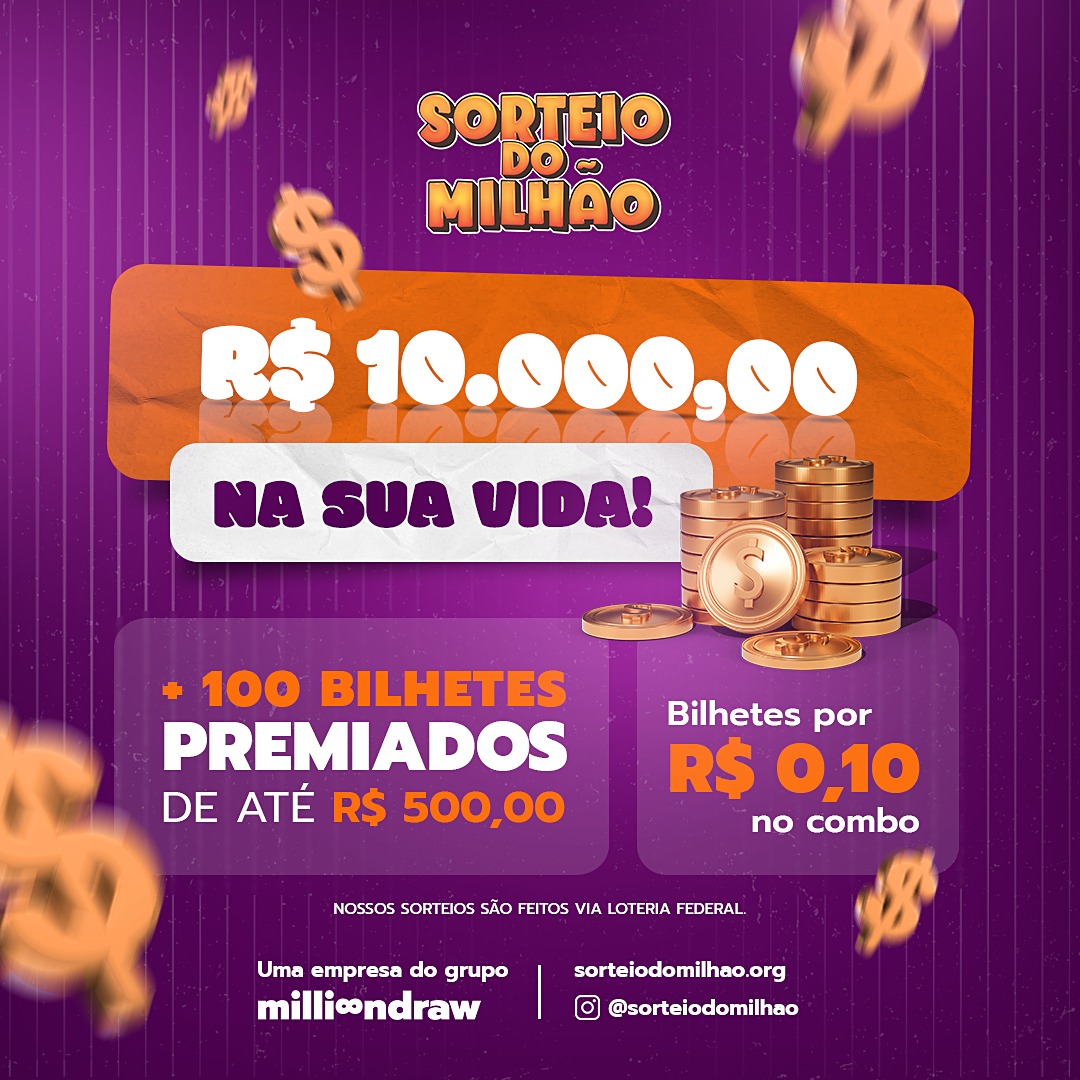 Sorteio 10k no PIX semanal